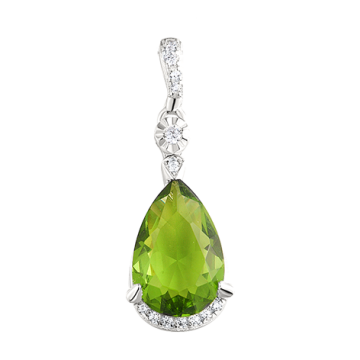 Серебряная подвеска 925 пробы. Вставка: Фианиты 