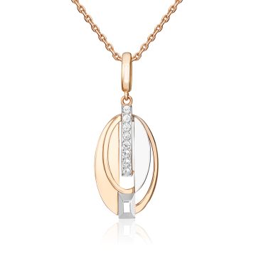 Anhänger aus Rotgold 585 mit Topas 