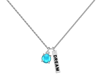 Silver necklace with zirconia 