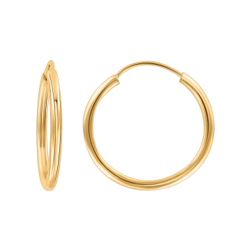 Earrings for in yellow gold of 585 assay value (14ct) 