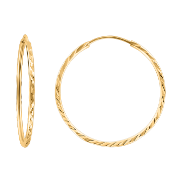 Earrings for in yellow gold of 585 assay value (14ct) 