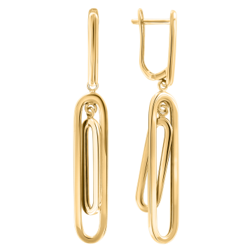 Серьги из желтого Золота 585 пробы 