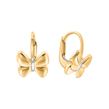 Earrings for in yellow gold of 585 assay value (14ct) 