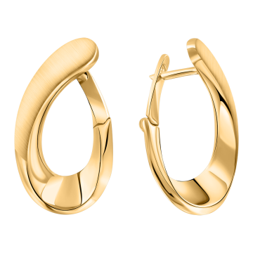 Earrings for in yellow gold of 585 assay value (14ct) 