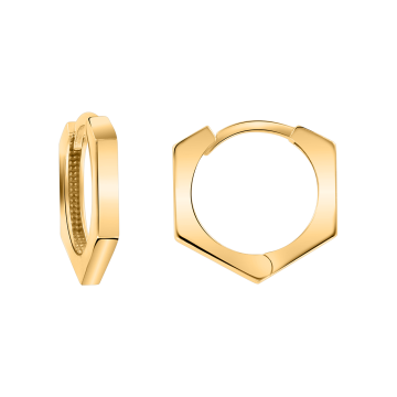 Earrings for in yellow gold of 585 assay value (14ct) 
