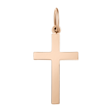 Cross Pendant made of 585° Rose Gold 