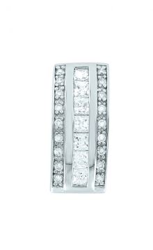 Серебряная подвеска 925 пробы. Вставка: Фианиты 