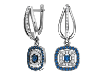 Ohrhänger aus 925er Sterling Silber mit Zirkonia 