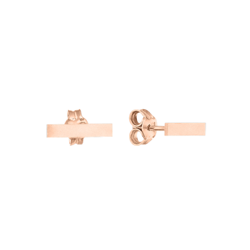 Infant earrings in red gold of 585 assay value 