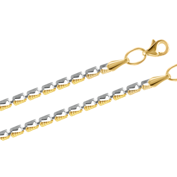 Bracelet in red gold of 585 assay value 