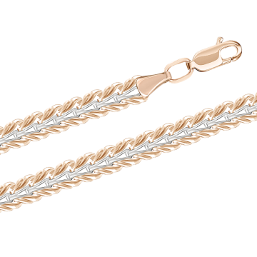 Chain in red gold of 585 assay value 