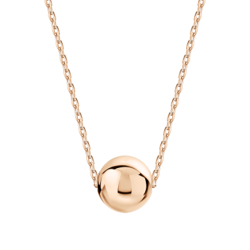 Chain with pendant in red gold of 585 assay value 