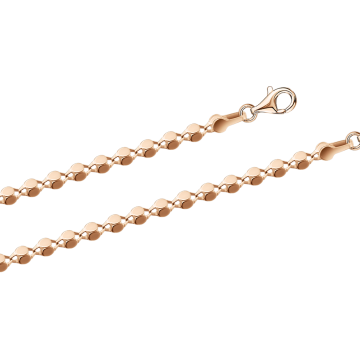 Chain in red gold of 585 assay value 
