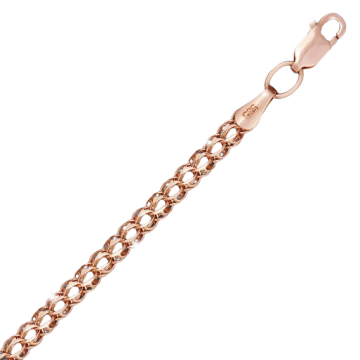 Bracelet/chain in red gold of 585 assay value 