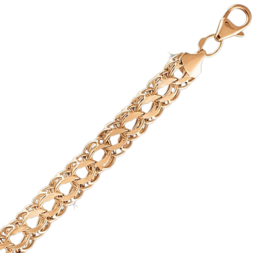 Chain in red gold of 585 assay value 