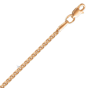 Bracelet/chain in red gold of 585 assay value 