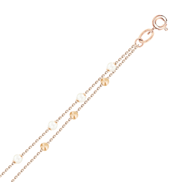 Armbänder aus Rotgold 585° mit Perlen 