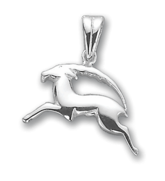 Серебряная подвеска 925 пробы, знак зодиака "Козерог" 