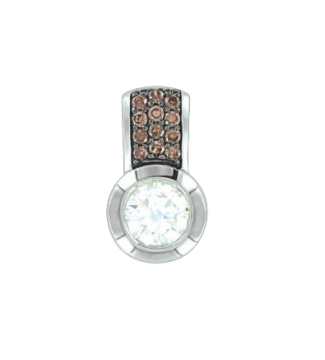 Серебряная подвеска 925 пробы. Вставка: Фианиты 