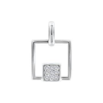 Серебряная подвеска 925 пробы. Вставка: Фианиты 