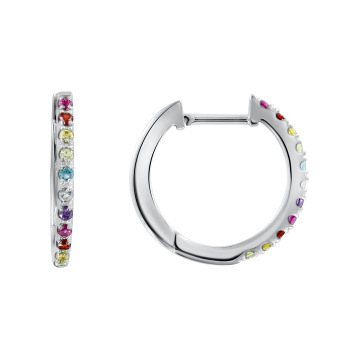 Серебряные серьги 925 пробы. Вставка: Фианиты 
