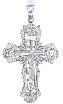 Kreuz Anhänger - 925er Sterling Silber 