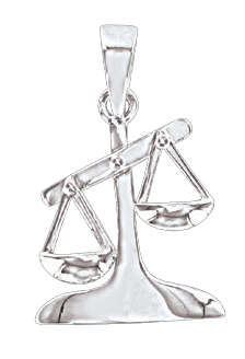 Silver zodiac sign "Libra" 