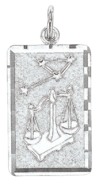 Silver zodiac sign "Libra" 