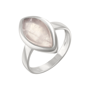 Damen-ring aus 925er Sterling Silber mit Quarz 