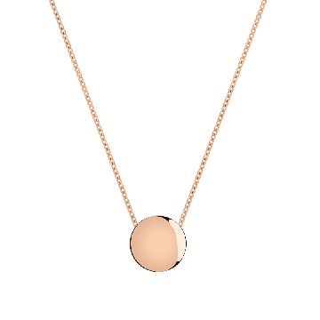 Chain with pendant in red gold of 585 assay value 