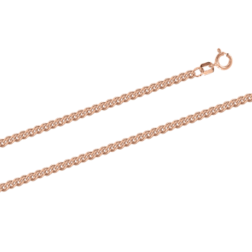 Chain in red gold of 585 assay value 45 cm