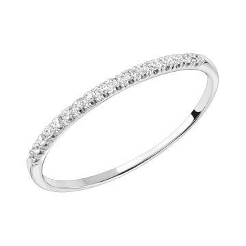 Weißgold 585° Damenring mit Brillanten 