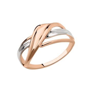 Lady´s ring in red gold of 585 assay value 