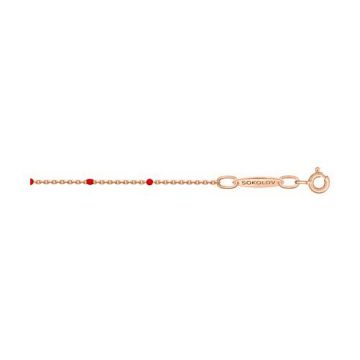 Bracelet in red gold of 585 assay value 