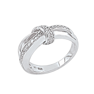 Damen-ring aus 925er Sterling Silber mit Zirkonia 