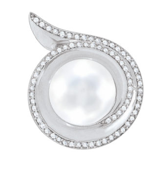 Pendants in Silver 925 - Zirconia, Pearl 