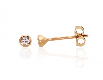 Золотые серьги-пуссеты 