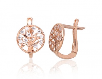 Goldene Ohrringe mit englischem Verschluss 