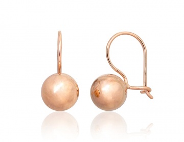 Gold hook earrings 