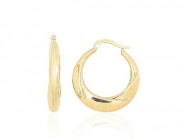Goldene ringförmige Ohrringe 
