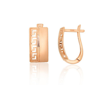 Goldene Ohrringe mit englischem Verschluss 