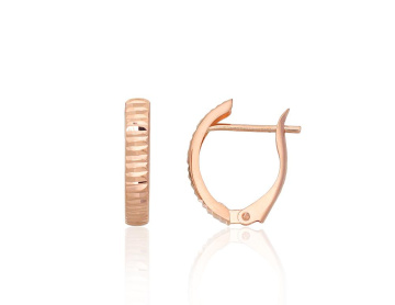 Goldene Ohrringe mit englischem Verschluss 