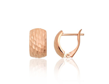 Goldene Ohrringe mit englischem Verschluss 