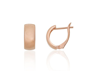 Goldene Ohrringe mit englischem Verschluss 