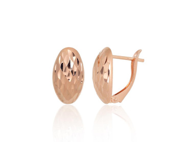 Goldene Ohrringe mit englischem Verschluss 