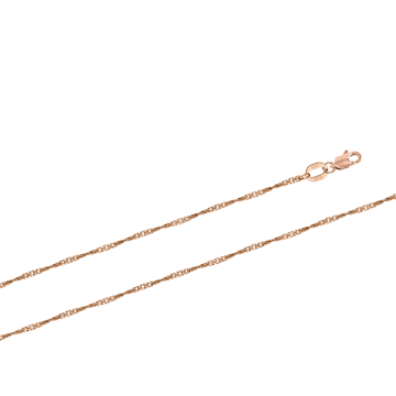 Chain in red gold of 585 assay value 55 cm