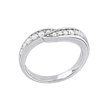 Женское серебряное кольцо 925 пробы. Вставка: Фианит 