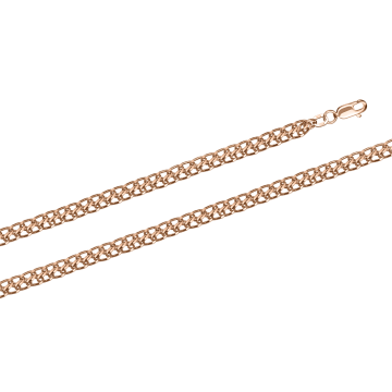 Bracelet/chain in red gold of 585 assay value 22 cm 