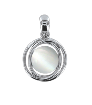 Silver pendant with cat´s eye 