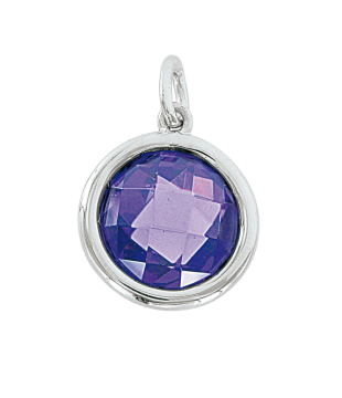 Silver pendant with amethyst 